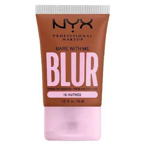 Bilde av best pris NYX Professional Makeup Bare With Me Blur Tint Foundation 18 Nutm Sminke - Ansikt - Foundation