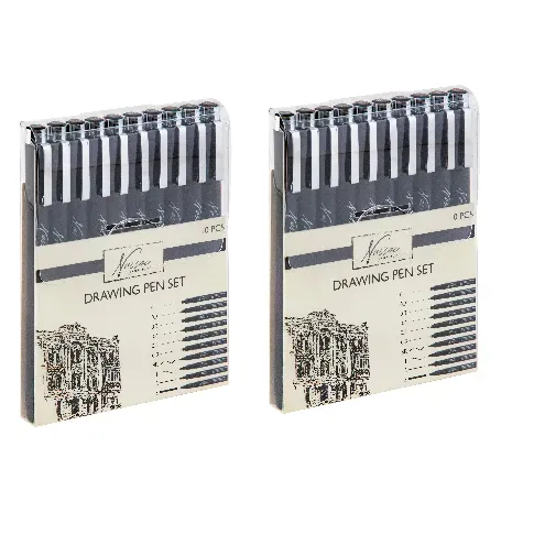Bilde av best pris Nassau - Drawing pen set fineliners 10pcs x 2 - Bundle - Leker