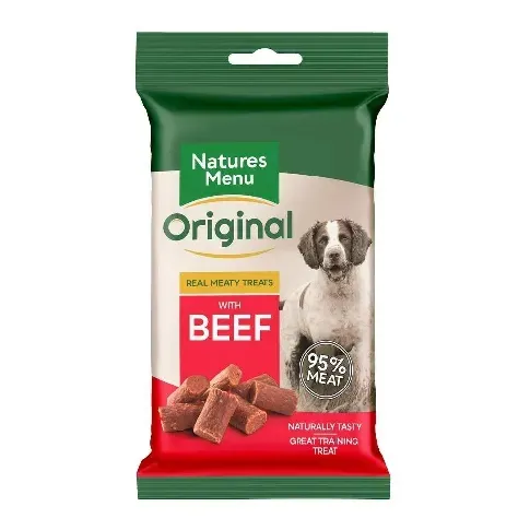 Bilde av best pris NaturesMenu Dog Real Meaty Treats Beef 60 g Hund - Hundegodteri - Godbiter til hund