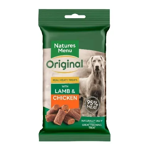 Bilde av best pris NaturesMenu Dog Real Meaty Treats Lamb & Chicken 60 g Hund - Hundegodteri - Godbiter til hund
