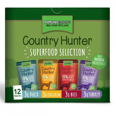 Bilde av best pris Natures:menu Country Hunter Dog Multipack 12x150 g Hund - Hundemat - Våtfôr