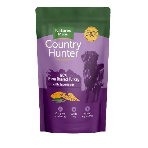 Bilde av best pris Natures:menu Country Hunter Dog Turkey 150 g Hund - Hundemat - Våtfôr