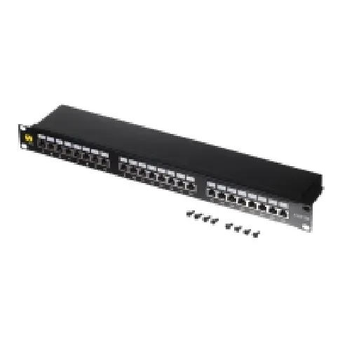 Bilde av best pris Netrack - Koblingspanel - rackmonterbar - CAT 5e - FTP - RJ-45 X 24 - svart - 19 PC tilbehør - Nettverk - Diverse tilbehør