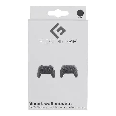 Bilde av best pris Nintendo Switch Pro Controller wall mount by FLOATING GRIP®, Black - Videospill og konsoller
