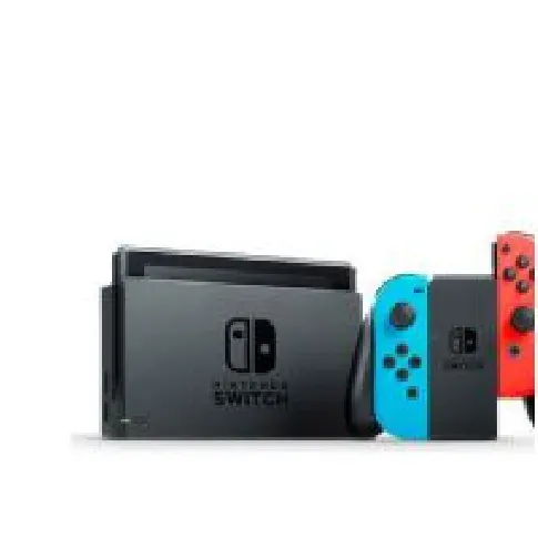 Bilde av best pris Nintendo Switch V2 - Spilkonsol - Full HD - 32GB - sort / neonrød / neonblå Gaming - Spillkonsoller - Nintendo Switch