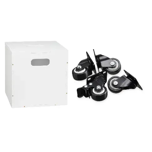 Bilde av best pris Nofred - Cube Storage White + Nofred - Wheels For The Cube - Baby og barn