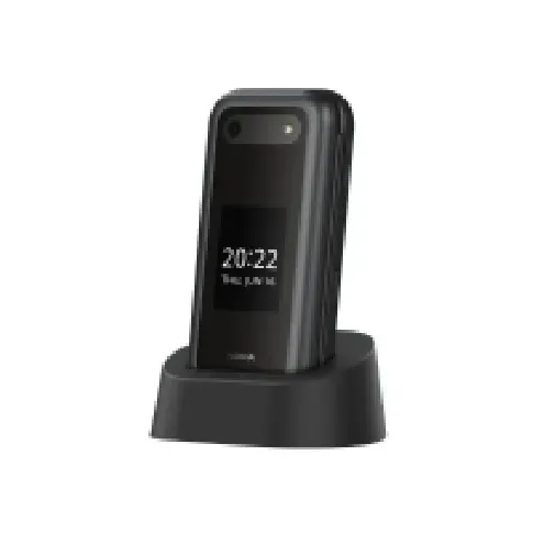 Bilde av best pris Nokia 2660 Flip - 4G funksjonstelefon - dobbelt-SIM - RAM 48 MB / Internminne 128 MB - microSD slot - 320 x 240 piksler - rear camera 0,3 MP - svart Tele & GPS - Mobiltelefoner - Alle mobiltelefoner
