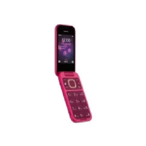 Bilde av best pris Nokia 2660 Flip - 4G funksjonstelefon - dobbelt-SIM - RAM 48 MB / Internminne 128 MB - microSD slot - rear camera 0,3 MP - pop-rosa Tele & GPS - Mobiltelefoner - Alle mobiltelefoner