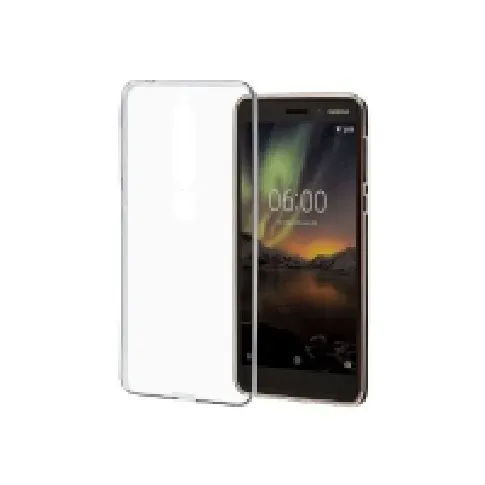 Bilde av best pris Nokia Clear Case CC-110 - Baksidedeksel for mobiltelefon - termoplast-polyuretan (TPU) - gjennomsiktig - for Nokia 6.1 Tele & GPS - Mobilt tilbehør - Deksler og vesker