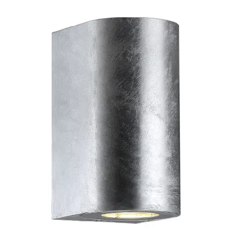 Bilde av best pris Nordlux Canto Maxi 2 utendørs vegglampe, galvanisert stål Vegglampe
