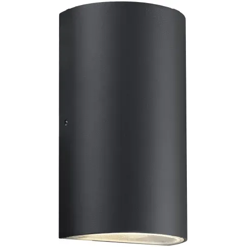 Bilde av best pris Nordlux Rold Round utendørs vegglampe, sort Vegglampe
