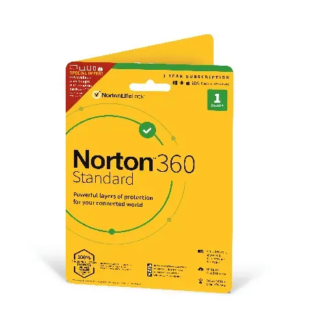 Bilde av best pris Norton - 360 Standard 10GB 1 User 1 Device 12 Months Nordic - Datamaskiner