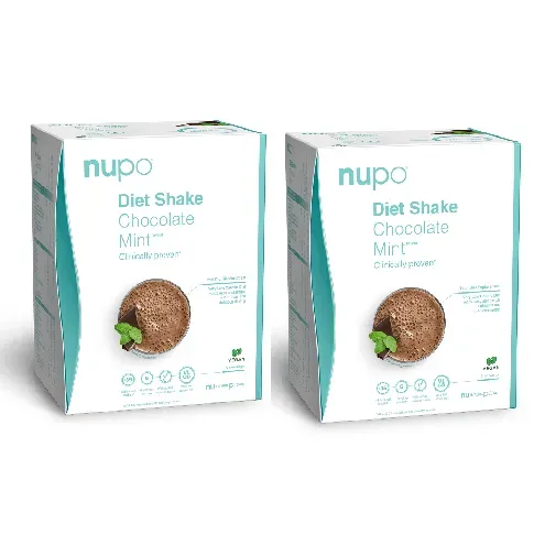 Bilde av best pris Nupo - 2 x Diet Shake Chocolate Mint Vegan 10 Portioner - Helse og personlig pleie