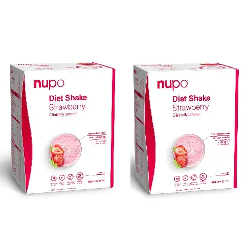 Bilde av best pris Nupo - 2 x Diet Shake Strawberry 12 Portioner - Helse og personlig pleie