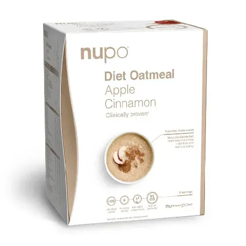 Bilde av best pris Nupo - Diet Oatmeal Apple Cinnamon 12 Servings - Helse og personlig pleie