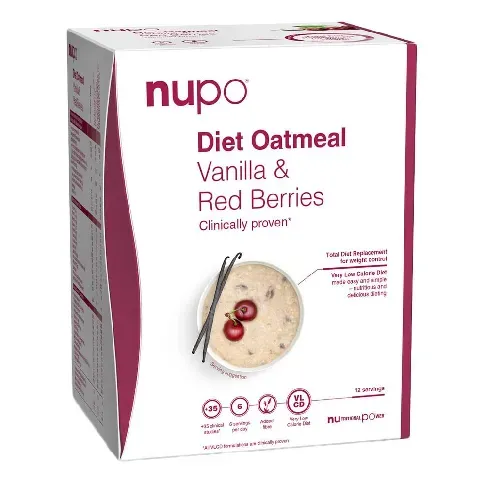 Bilde av best pris Nupo - Diet Oatmeal Vanilla Red Berries 12 Servings - Helse og personlig pleie
