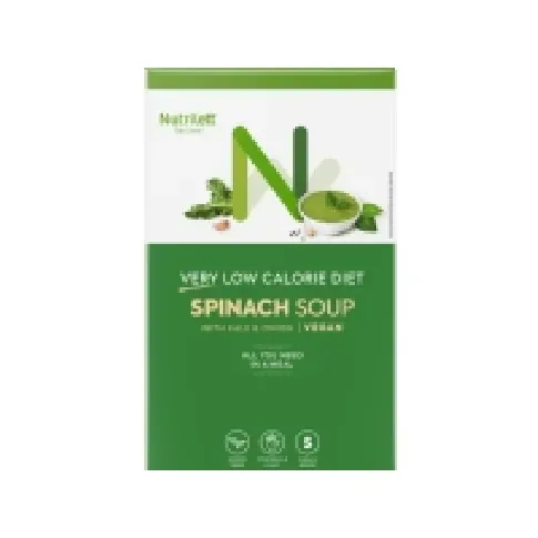 Bilde av best pris Nutrilett VLCD Vegan Spinach Soup with Kale & onion meal replacement soup, 35 g, 5-PACK Sport & Trening - Tilbehør