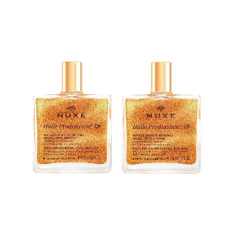 Bilde av best pris Nuxe - 2 x Huile Prodigieuse Golden Shimmer Face and Body Oil 50 ml - Skjønnhet
