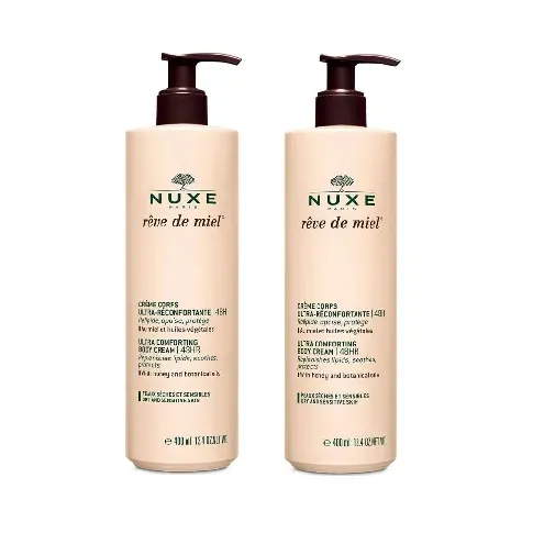 Bilde av best pris Nuxe - 2 x Rîve de Miel Ultra-Comfortable Body Cream 400 ml - Skjønnhet