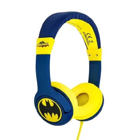 Bilde av best pris OTL Technologies Batman Hodetelefon Junior On-Ear Blå Batlogo Elektronikk,Barnehodetelefoner