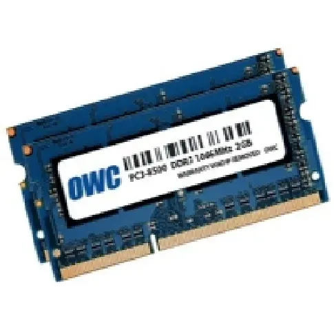 Bilde av best pris OWC OWC8566DDR3S4GP, 4 GB, 2 x 2 GB, DDR3, 1066 Mhz, 204-pinners SO-DIMM PC-Komponenter - RAM-Minne