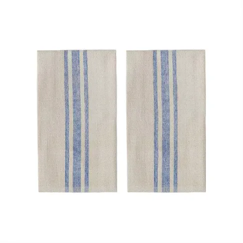 Bilde av best pris OYOY LIVING - Linu Tea Towel - Pack of 2 - Blue (L301167) - Hjemme og kjøkken