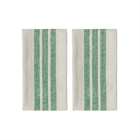 Bilde av best pris OYOY LIVING - Linu Tea Towel - Pack of 2 - Green (L301245) - Hjemme og kjøkken