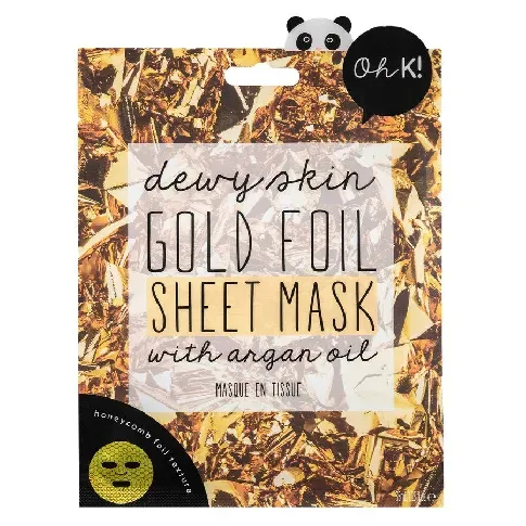 Bilde av best pris Oh K! Glowing Skin Gold Foil Sheet Face Mask 35ml Hudpleie - Ansikt - Ansiktsmasker
