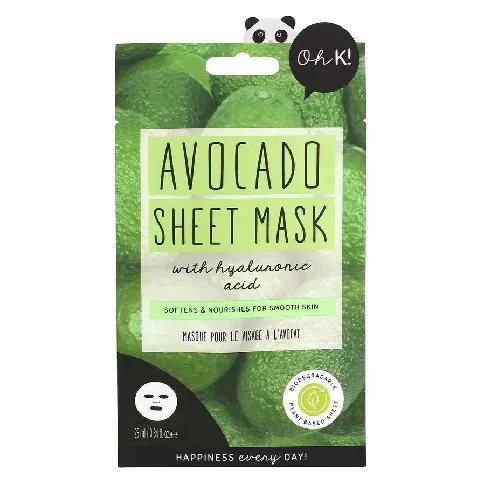 Bilde av best pris Oh K! Super Silky Avocado Sheet Face Mask 20ml Hudpleie - Ansikt - Ansiktsmasker