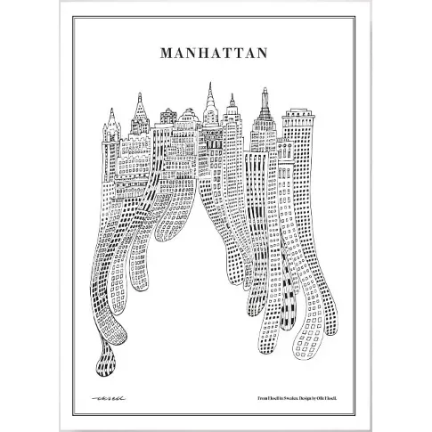 Bilde av best pris Olle Eksell - Manhattan Plakat