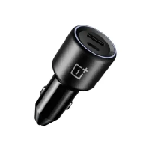 Bilde av best pris OnePlus SUPERVOOC - Bilstrømadapter - 80 watt - 3 A - Fast Charge (USB, 24 pin USB-C) - svart Tele & GPS - Batteri & Ladere - Billader