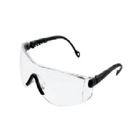 Bilde av best pris Optema sikkerhedsbrille klar - Slagfast plycarbonat, antiridsbehandlet, justerbare stænger Klær og beskyttelse - Sikkerhetsutsyr - Vernebriller