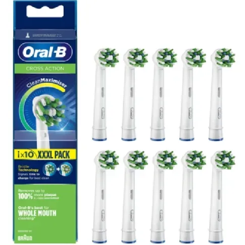 Bilde av best pris Oral-B Oral-B Refiller Cross Action 10-pk Børstehoder,Børstehoder,Personpleie,Top Toothbrush