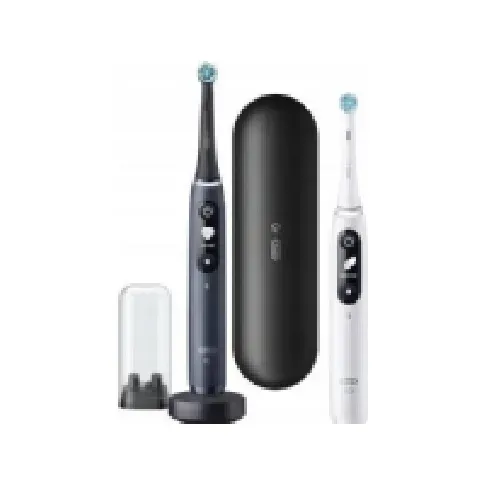 Bilde av best pris Oral-B iO Series 7 DUO - Elektrisk tannbørstesett - Sort Onyx og Hvit - 2 stk. Helse - Tannhelse - Elektrisk tannbørste
