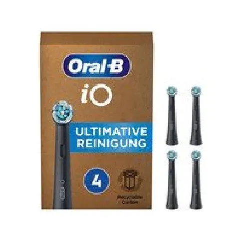Bilde av best pris Oral-B iO Series Ultimate Clean Tannbørstehoder - Svart - 4-pakning Helse - Tannhelse - Tannbørstehoder