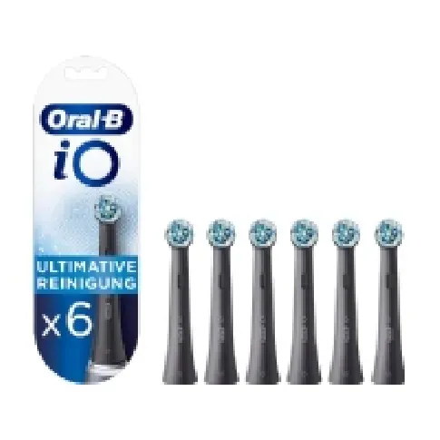 Bilde av best pris Oral-B iO Series Ultimate Clean Tannbørstehoder - Svart - 6-pakning Helse - Tannhelse - Tannbørstehoder