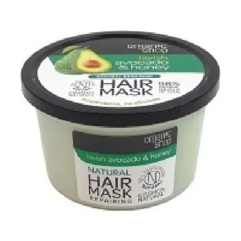 Bilde av best pris Organic Shop Hair Mask revitalizing mask for hair Avocado & Honey 250ml Hårpleie - Hårprodukter - Hårbehandling