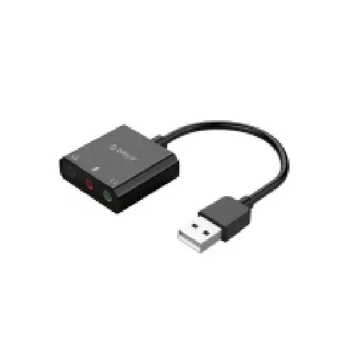 Bilde av best pris Orico SKT3-BK-BP eksternt lydkort USB-A, 3 porter, minikontakt PC-Komponenter - Lydkort