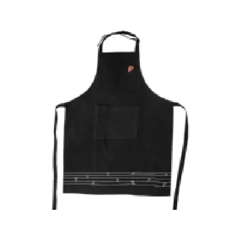 Bilde av best pris Orion Kjøkkenforkle med lomme, bomull, knyttet, sorte hjerter N - A