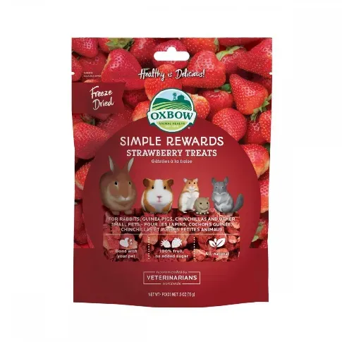 Bilde av best pris Oxbow Simple Rewards Strawberry Treats 15 g Andre smådyr - Ørkenrotte