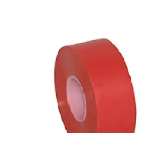 Bilde av best pris PVC tape rød 25mm x 20m - StrækbarAT7, selvklæbende og vandafvisende, 0-70 gr. C Verktøy & Verksted - Skruefester - Diverse fester