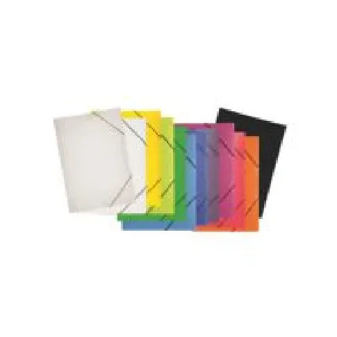 Bilde av best pris Pagna Lucy Colours - 3-fliksmappe - for A3 - gjennomsiktig Arkivering - Elastikmapper & Chartekker - Elastiske mapper