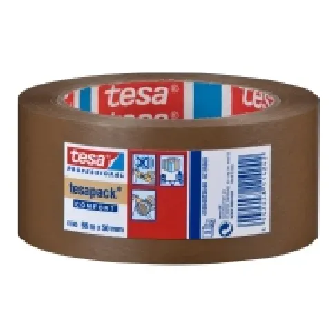 Bilde av best pris Pakketape Tesa 4100, PVC, 50 mm x 66 m, brun, pakke med 6 ruller Papir & Emballasje - Emballasjeteip - Emballasjeteip