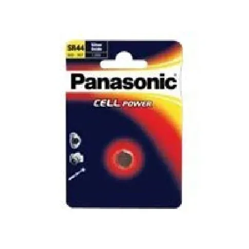 Bilde av best pris Panasonic Cell Power SR44 - Batteri SR44 - sølvoksid - 160 mAh PC tilbehør - Ladere og batterier - Diverse batterier