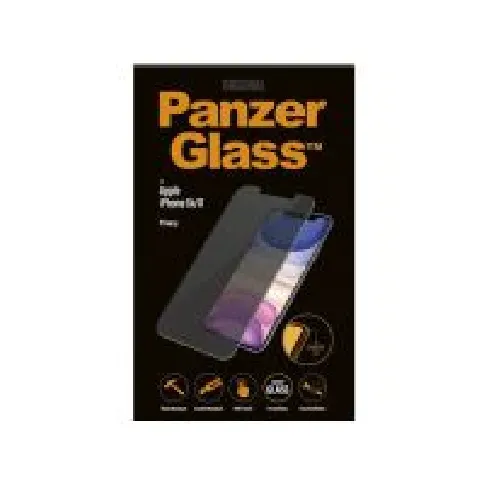 Bilde av best pris PanzerGlass™ | Classic-Fit - Skjermbeskyttelse for mobiltelefon - Privacy Edition | Apple iPhone XR/iPhone 11 Tele & GPS - Mobilt tilbehør - Skjermbeskyttelse