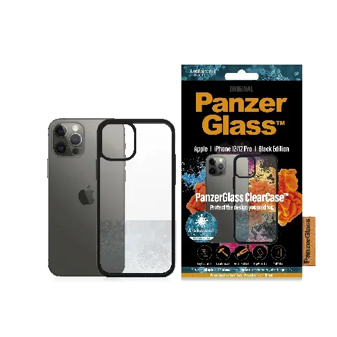 Bilde av best pris PanzerGlass - ClearCase Apple iPhone 12 - 12 Pro - Black - Elektronikk