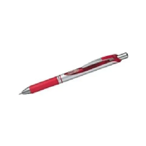 Bilde av best pris Pentel EnerGel XM - Rulleballpenn - rød - gelblekk - 0.7 mm - medium - retraktil Skriveredskaper - Kulepenner & Fyllepenner - Kulepenner med trykk-knapp