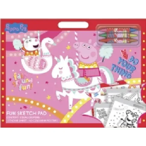 Bilde av best pris Peppa Pig Fun Artist pad with 3 crayons & sticker sheet Leker - Figurer og dukker