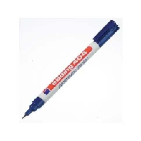 Bilde av best pris Permanent marker Edding 404, rund, 0,7 mm, blå Skriveredskaper - Markør - Permanenttusj