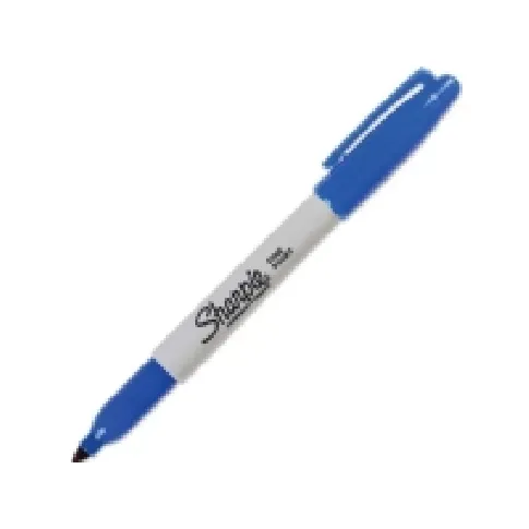 Bilde av best pris Permanent marker Sharpie, fine, rund, blå Skriveredskaper - Markør - Permanenttusj